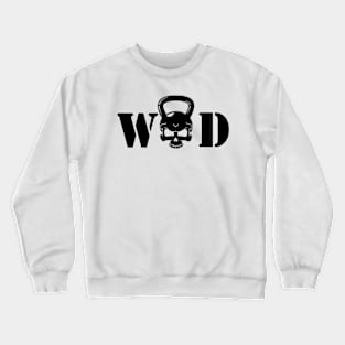 WOD Kettlebell Skull Black Crewneck Sweatshirt